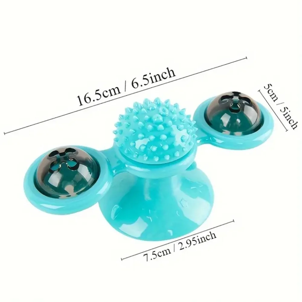 Cat Windmill Spinning‎ Toy, Interactive Cat Toy Cat Pet Grooming